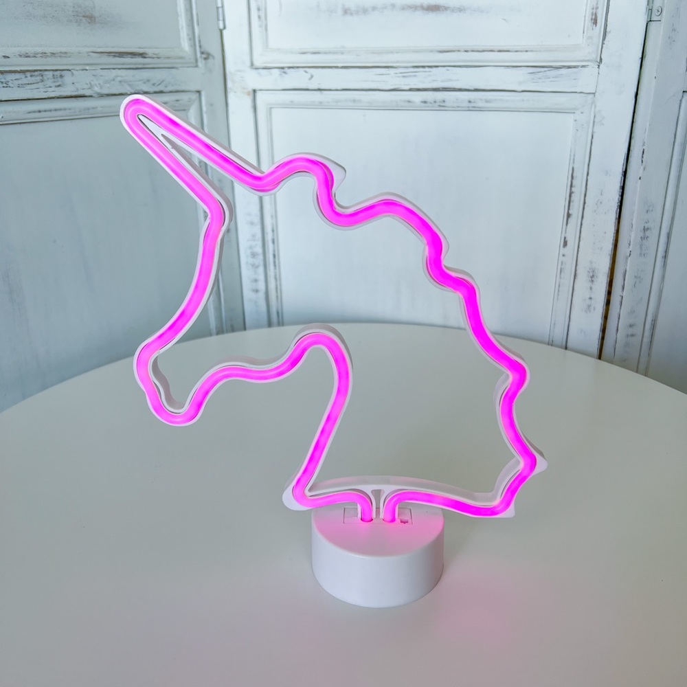 Unicorn Plastic Neon Light